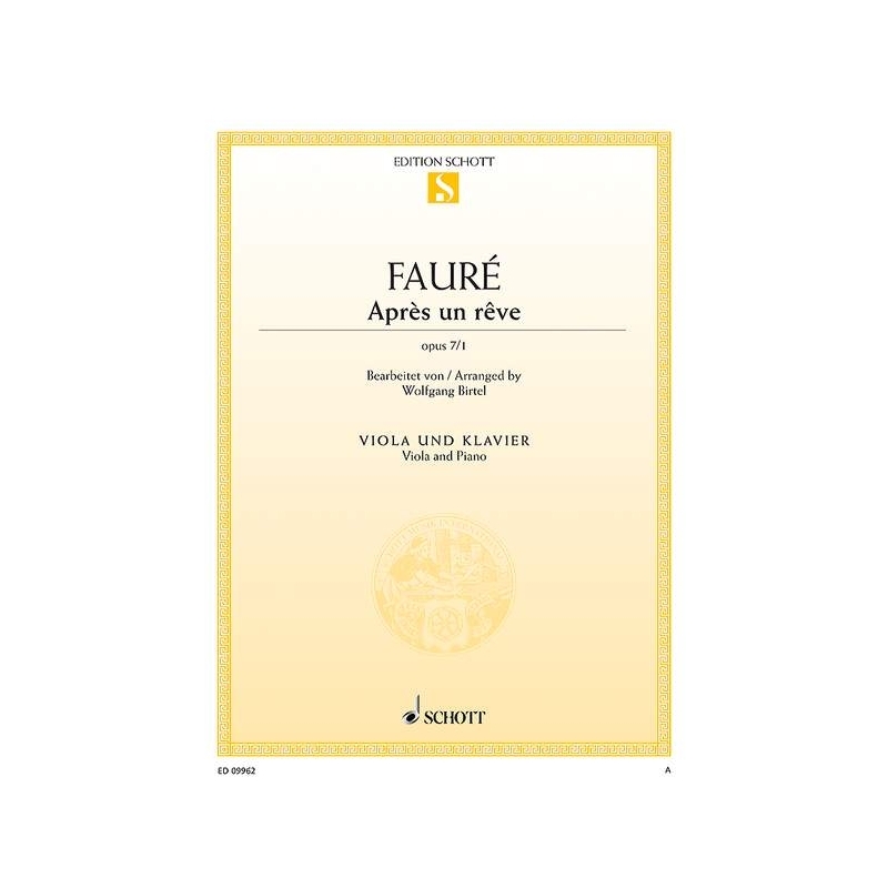 Fauré, Gabriel - Après un rêve op. 7/1