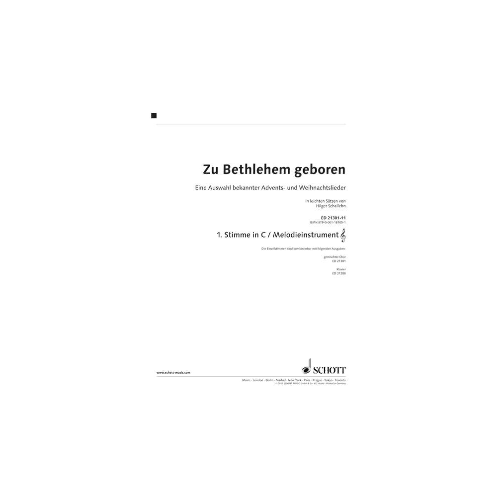 Zu Bethlehem geboren 