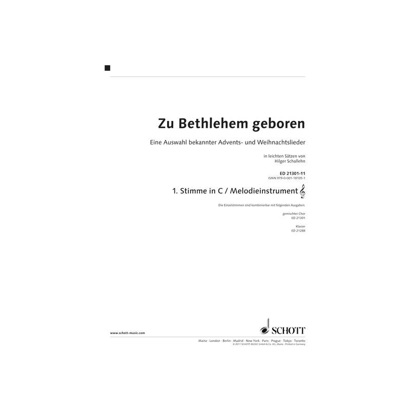 Zu Bethlehem geboren