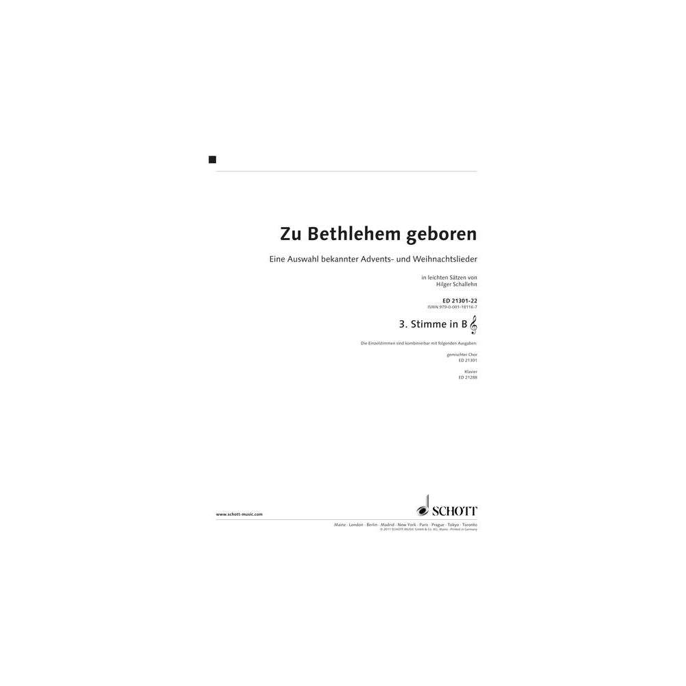 Zu Bethlehem geboren 