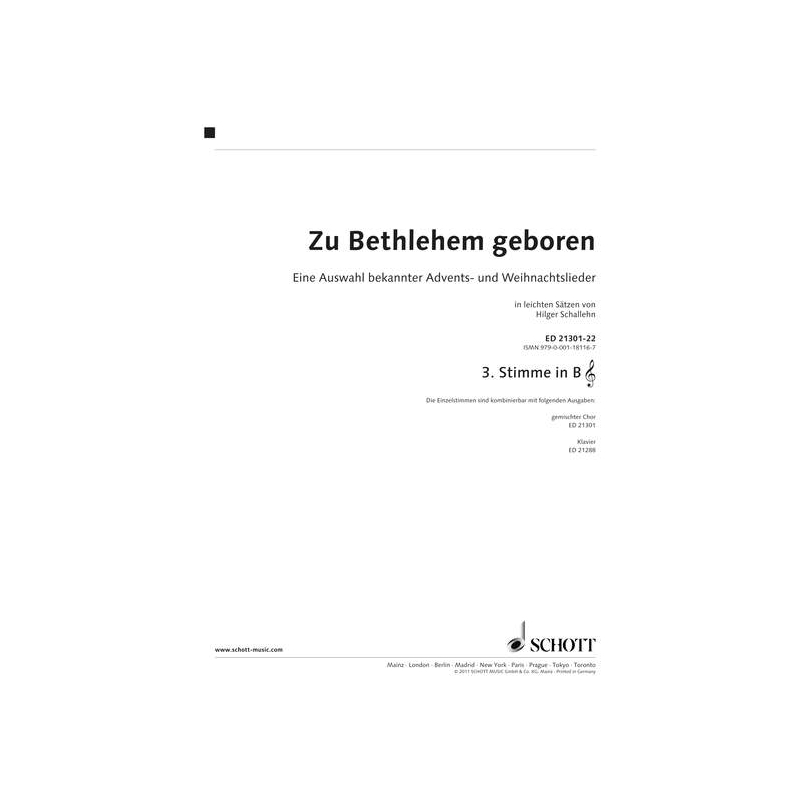 Zu Bethlehem geboren