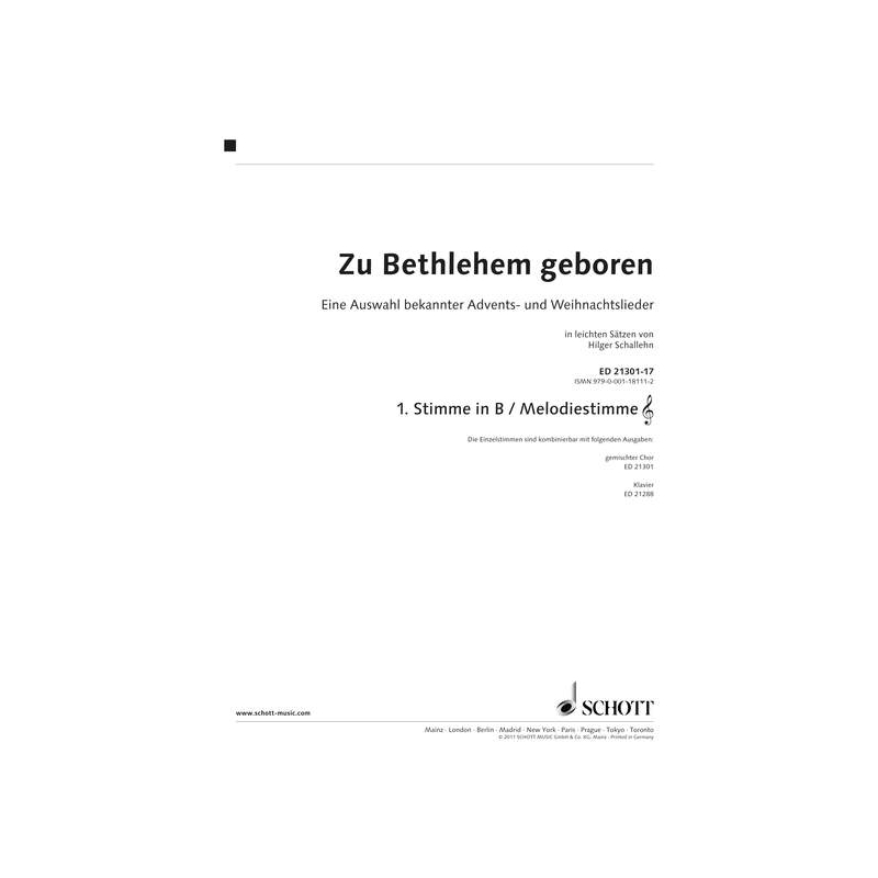 Zu Bethlehem geboren