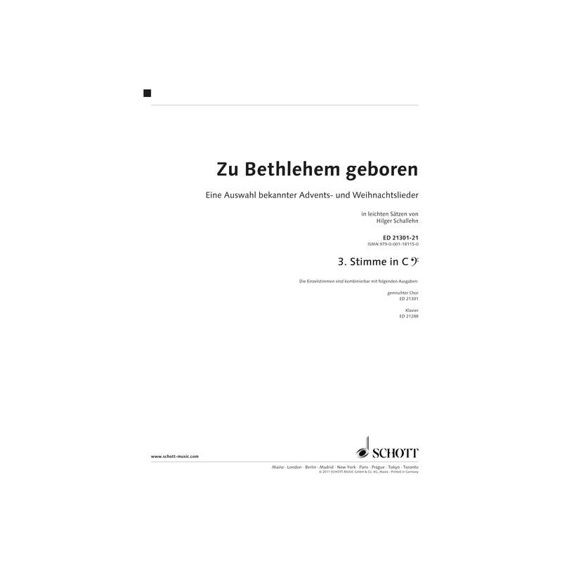 Zu Bethlehem geboren