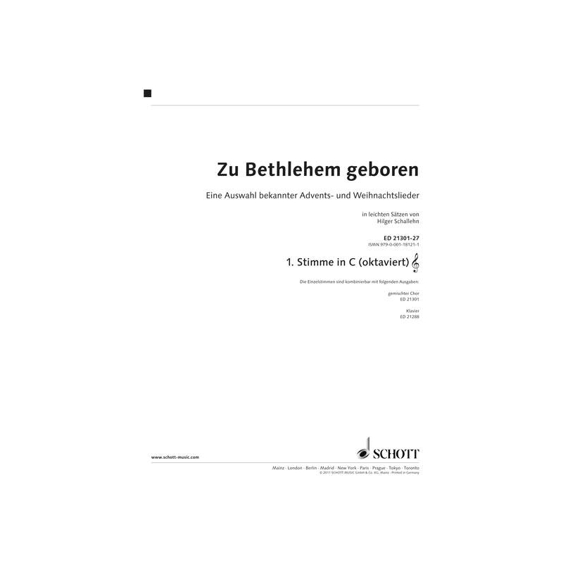 Zu Bethlehem geboren