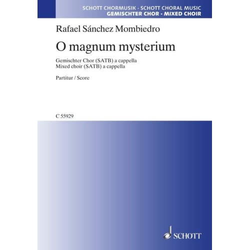 Sánchez Mombiedro, Rafael - O magnum mysterium 