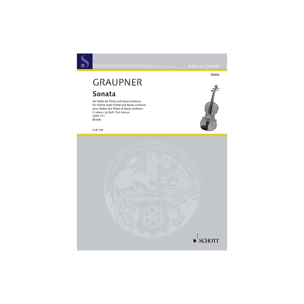 Graupner, Christoph - Sonata G minor GWV 711 