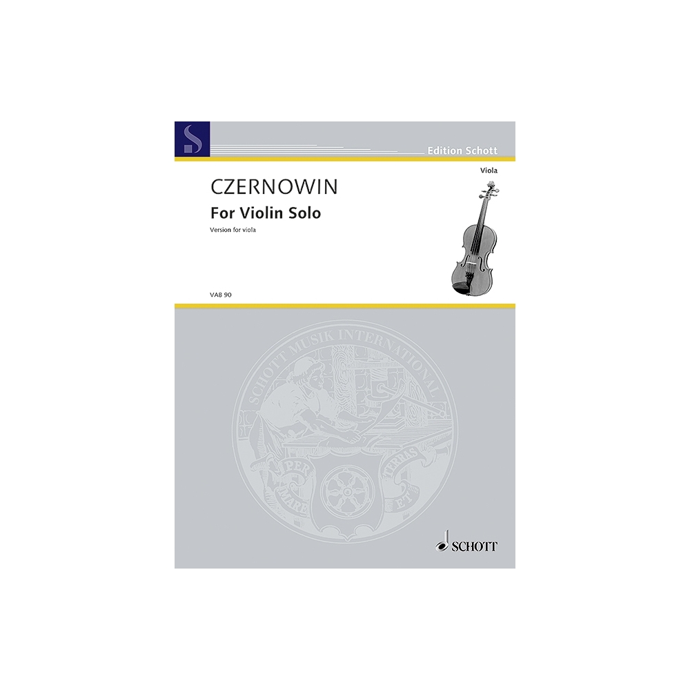 Czernowin, Chaya - For Violin Solo 