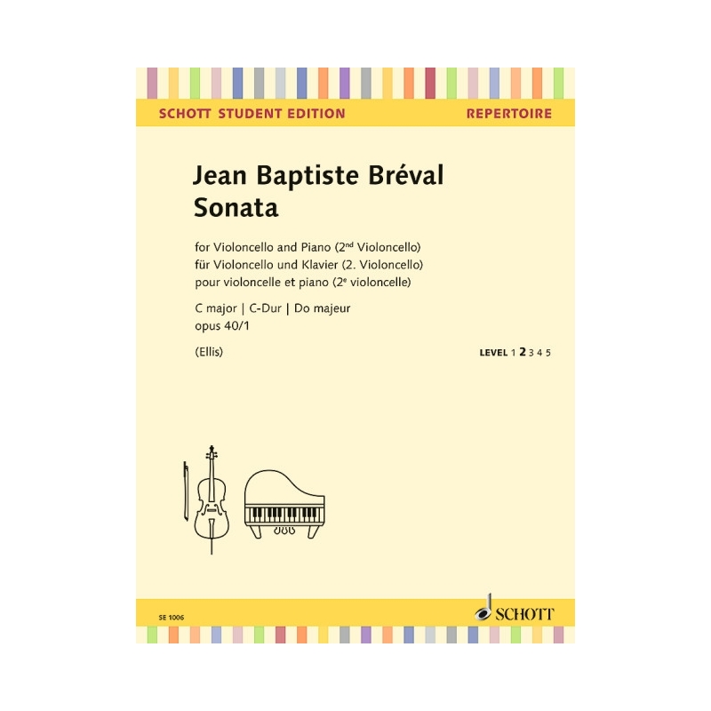 Bréval, Jean Baptiste - Sonata C major op. 40/1 
