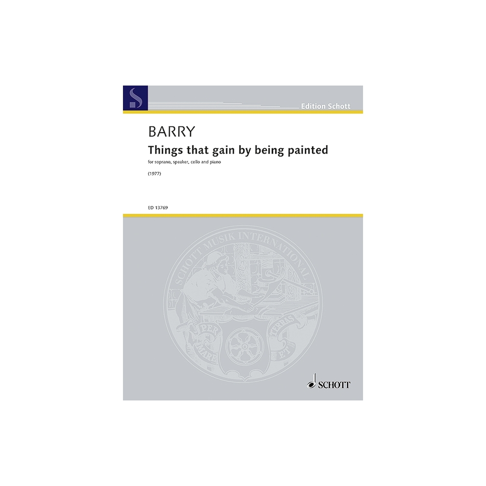 Barry, Gerald - Things that gain by being painted 