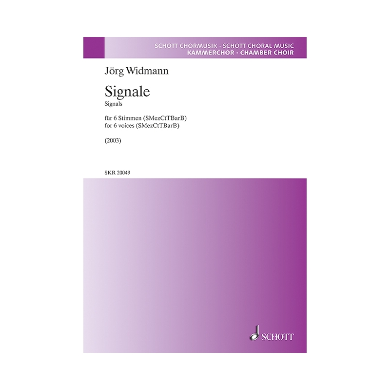 Widmann, Joerg - Signals 