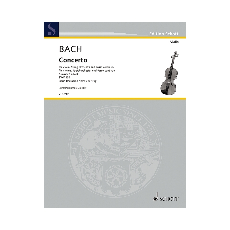 Bach, J.S - Concerto in A Minor BWV 1041 