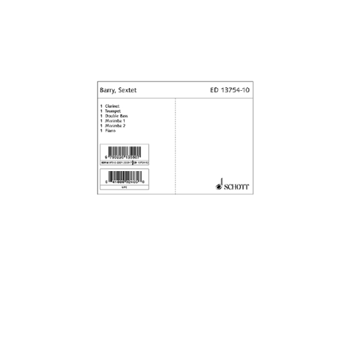 Barry, Gerald - Sextet 