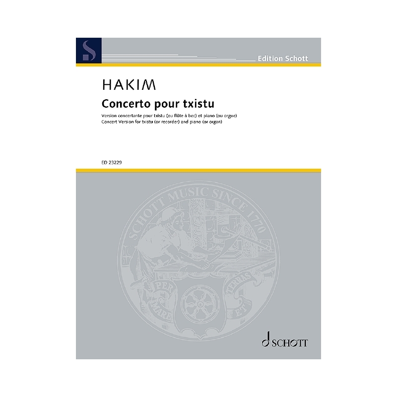Hakim, Naji - Concerto pour txistu
