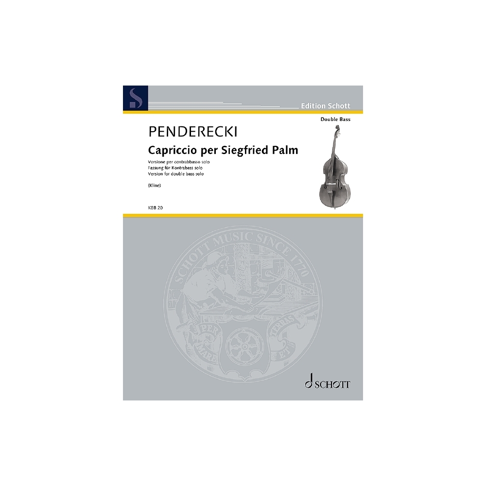 Penderecki, Krzysztof - Capriccio per Siegfried Palm 
