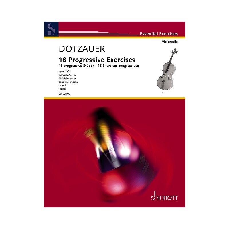 Dotzauer, Justus Johann Friedrich - 18 Progressive Exercises op. 120 