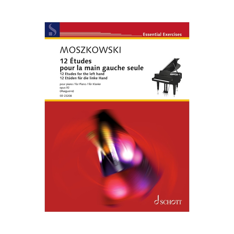 Moszkowski, Moritz - 12 Etudes for the Left Hand op. 92 