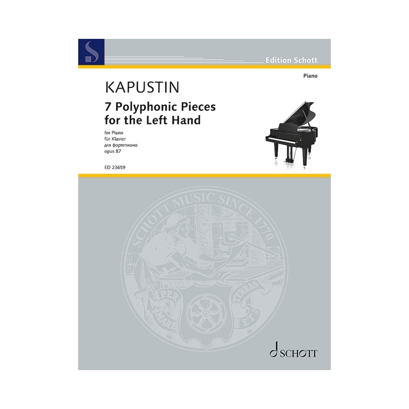 Kapustin, Nikolai - 7 Polyphonic Pieces for the Left Hand op. 87