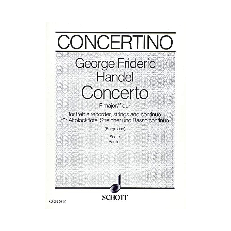 Handel, George Frideric - Concerto F Major 