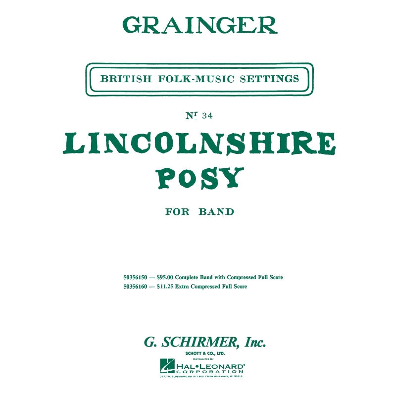 Grainger, George Percy Aldridge - Lincolnshire Posy 