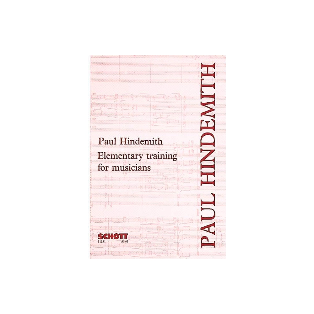 Hindemith, Paul - Elementary training for musicians 