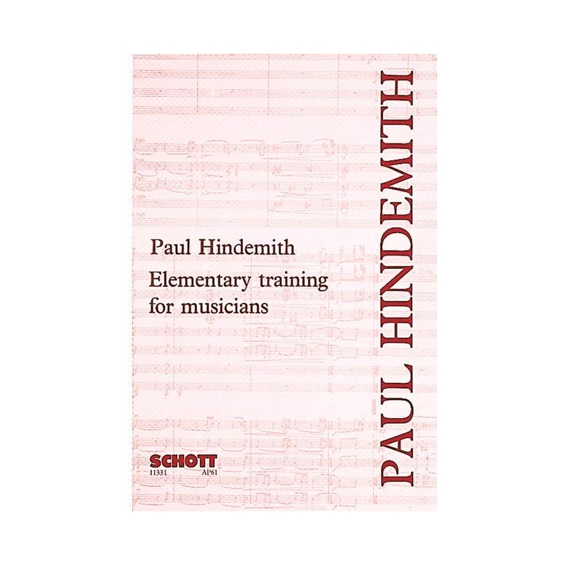Hindemith, Paul - Elementary training for musicians 