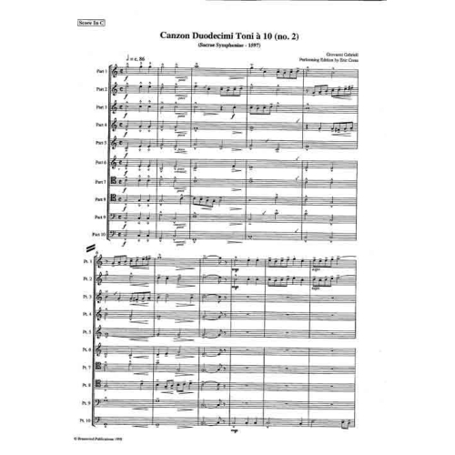 Canzon duodecimi toni à 10 no 2 (1597)