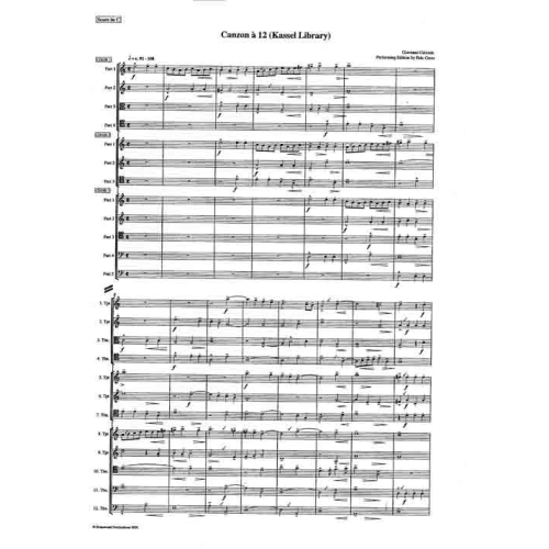 Canzon à 12 (Kassel Library)