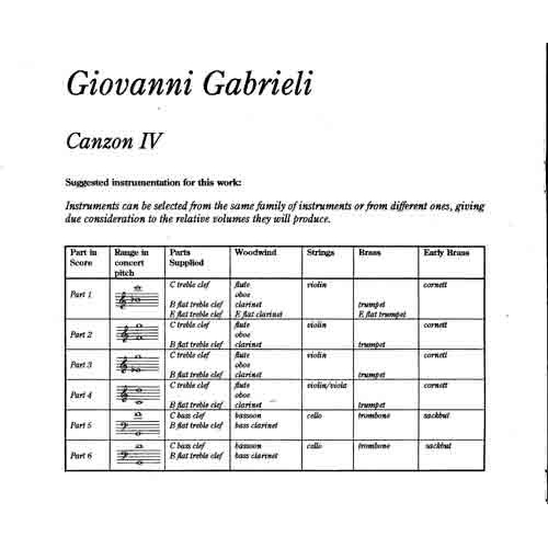 Canzon IV (1615)