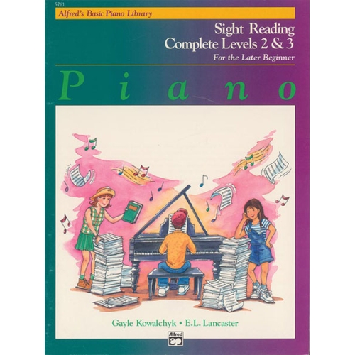 Alfred's Basic Piano Library: Sight Reading Book Complete Level 2 & 3