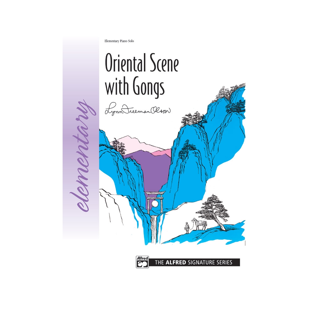 Olson, Lynn Freeman - Oriental Scene with Gongs
