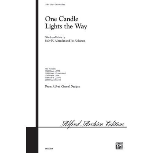 One Candle Lights The Way - SATB
