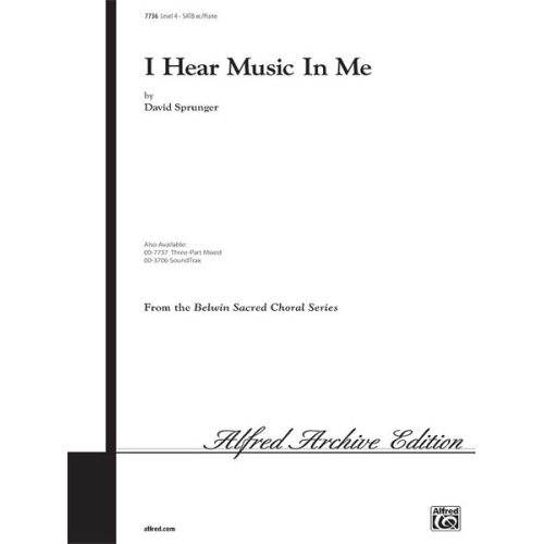 I HEAR MUSIC IN ME/SATB-SPRUNG