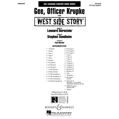 Bernstein, Leonard - Gee, Officer Krupke 
