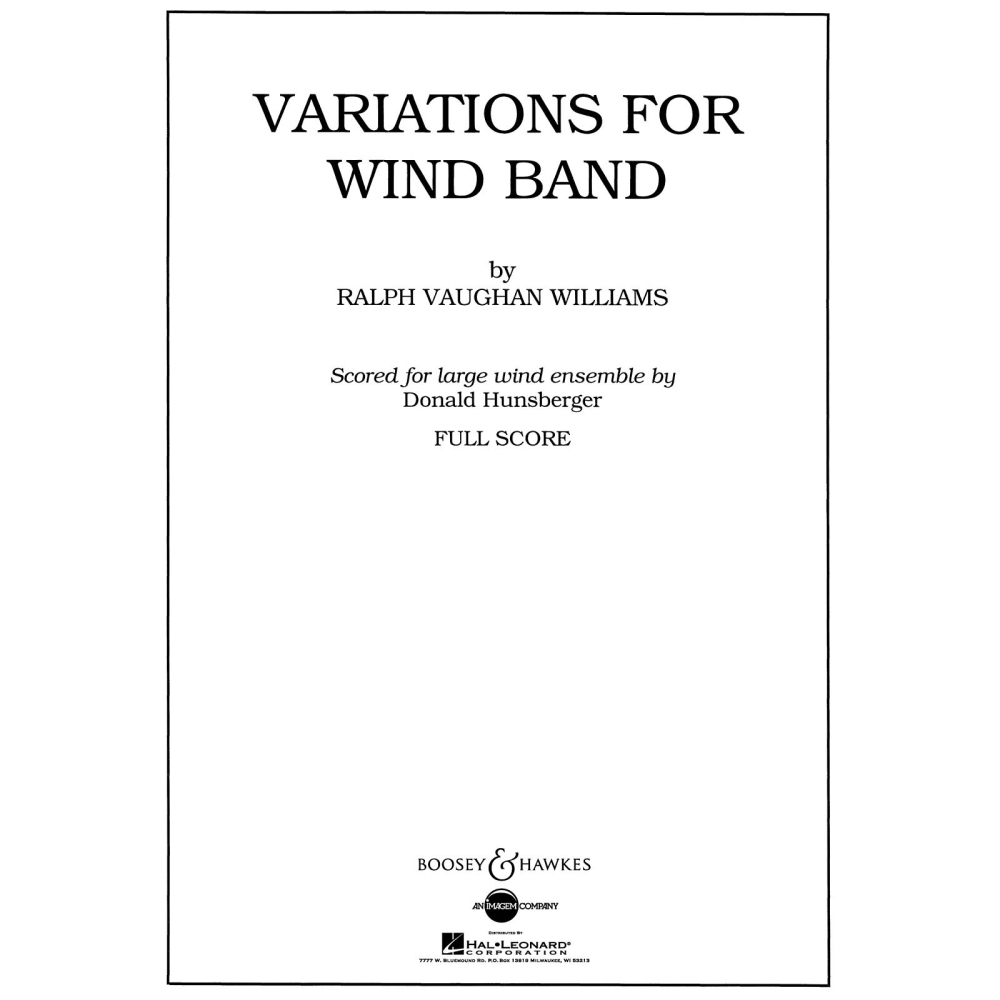 Vaughan Williams, Ralph - Variations for Wind Band QMB 576