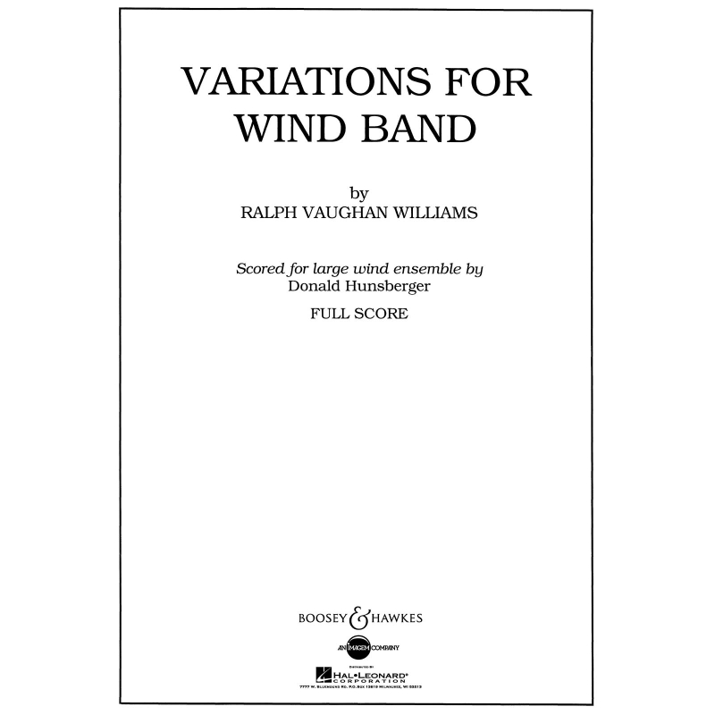 Vaughan Williams, Ralph - Variations for Wind Band QMB 576