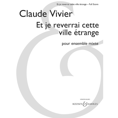 Vivier, Claude - Et je...