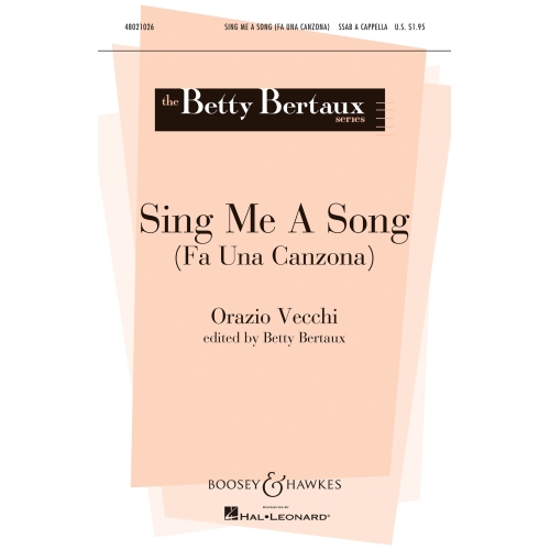 Vecchi, Orazio - Sing Me A...