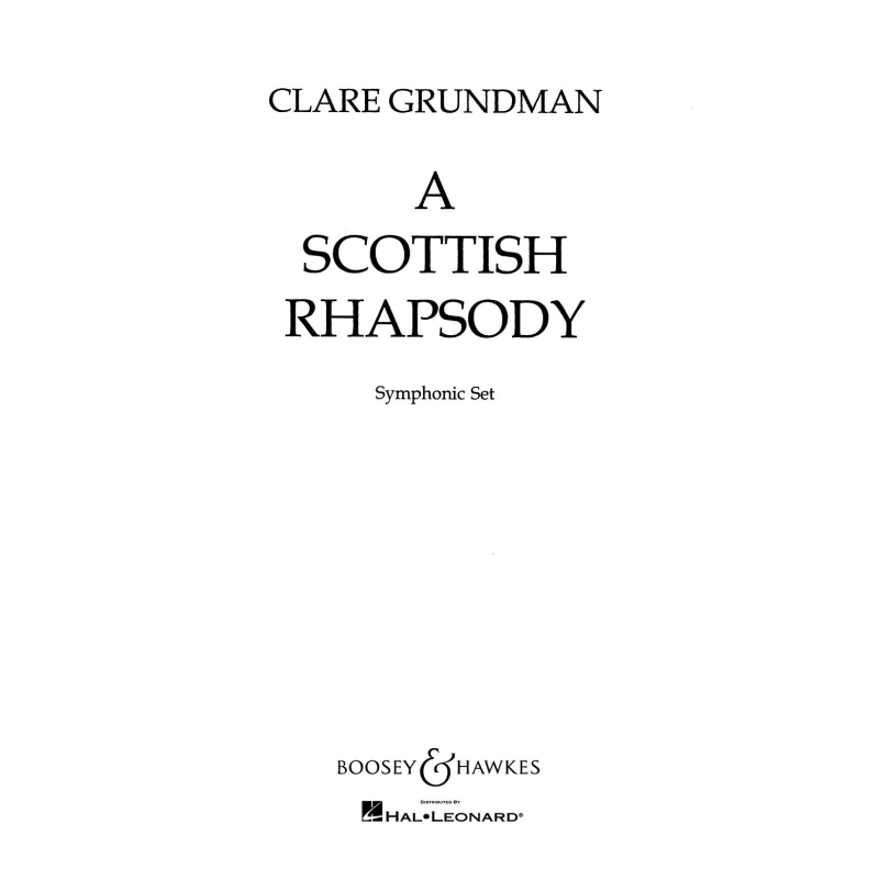 Grundman, Clare - A Scottish Rhapsody QMB 415