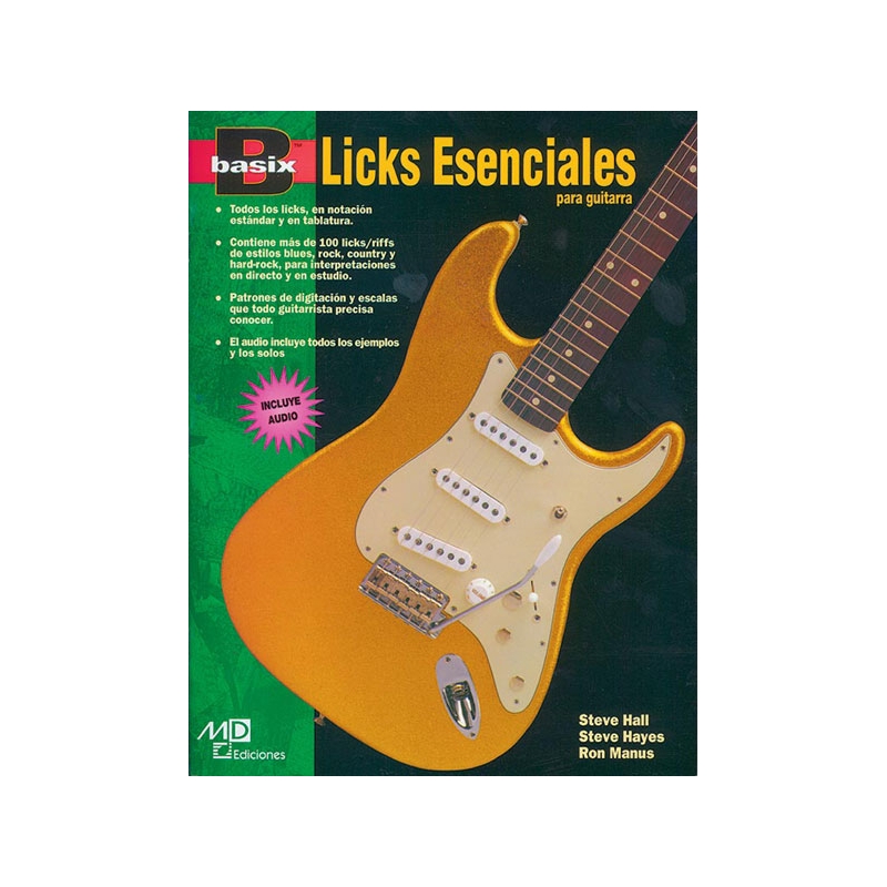Hall & Hayes - Basix: Essential Licks for Guitar -Spanish Edition