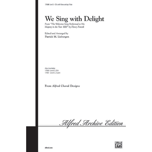 WE SING WITH DELIGHT/SSA