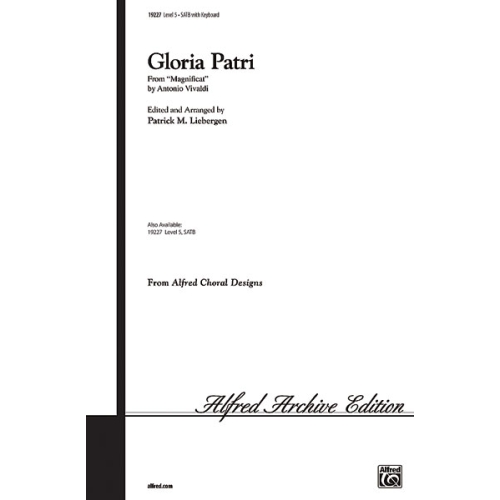 GLORIA PATRI-MAGNIFICAT/SATB