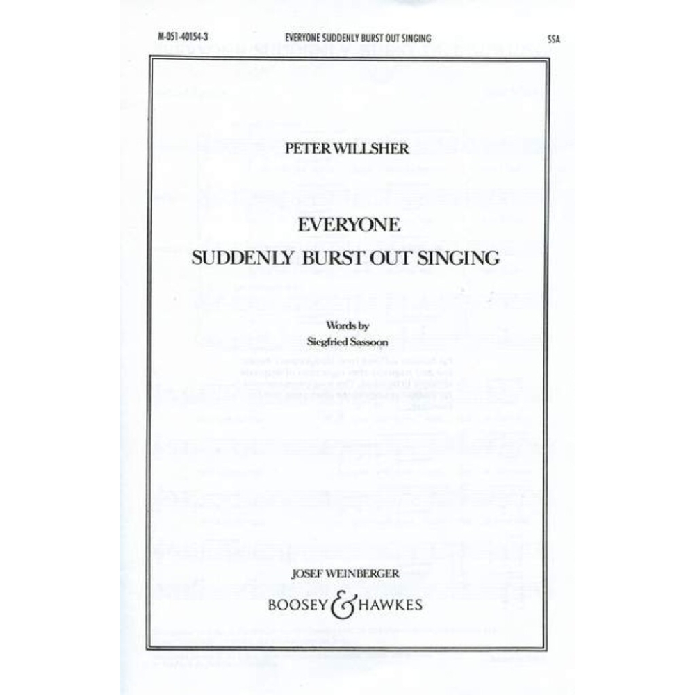 Willsher, Peter - Everyone suddenly burst out singing 
