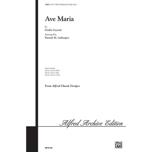 Ave Maria        (TTBB/Opt.Flute)