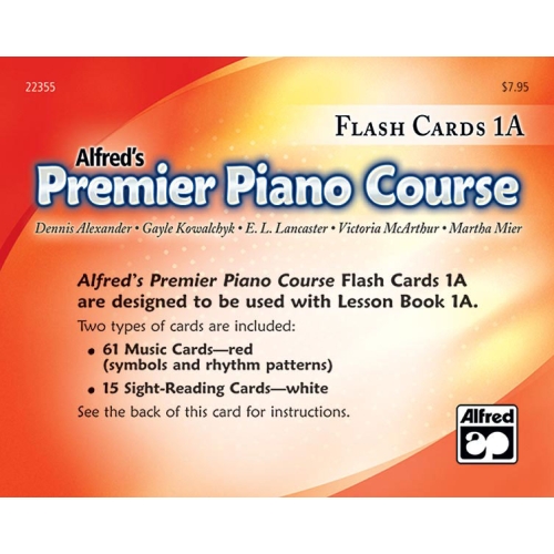Premier Piano Course, Flash Cards 1A