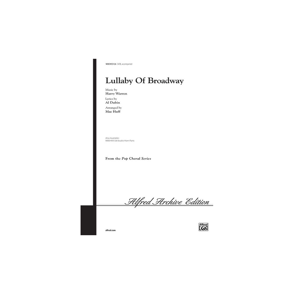 Lullaby of Broadway (SATB)