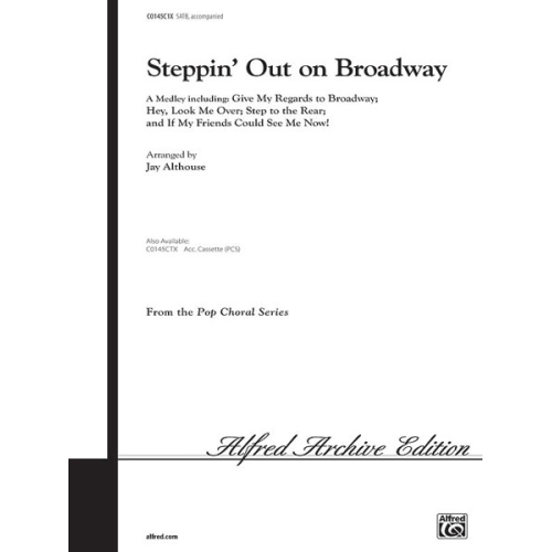 Steppin Out On Broadway Satb