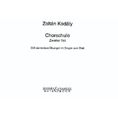 Kodály, Zoltán - Chorschule...