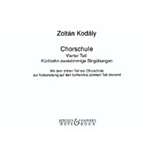 Kodály, Zoltán - Chorschule...