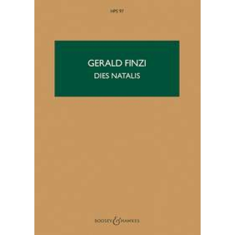 Finzi, Gerald - Dies natalis op. 8 HPS 97