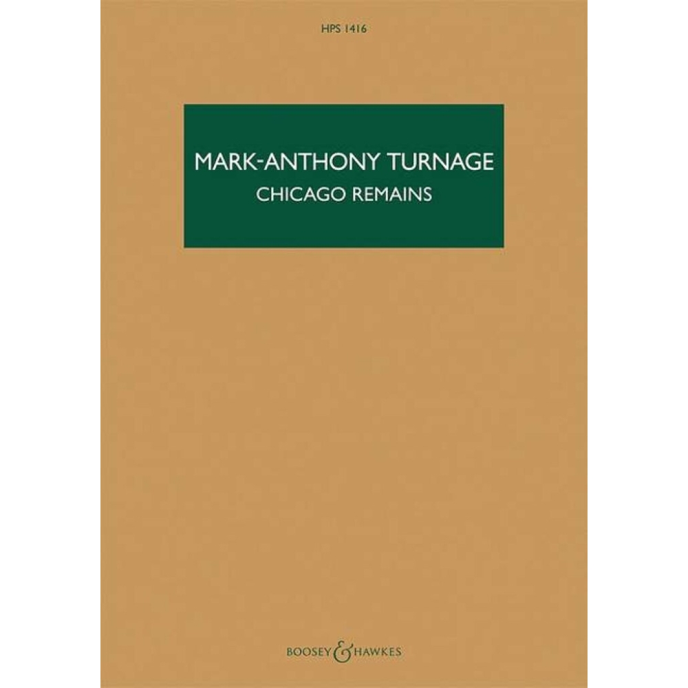 Turnage, Mark-Anthony - Chicago Remains HPS 1416
